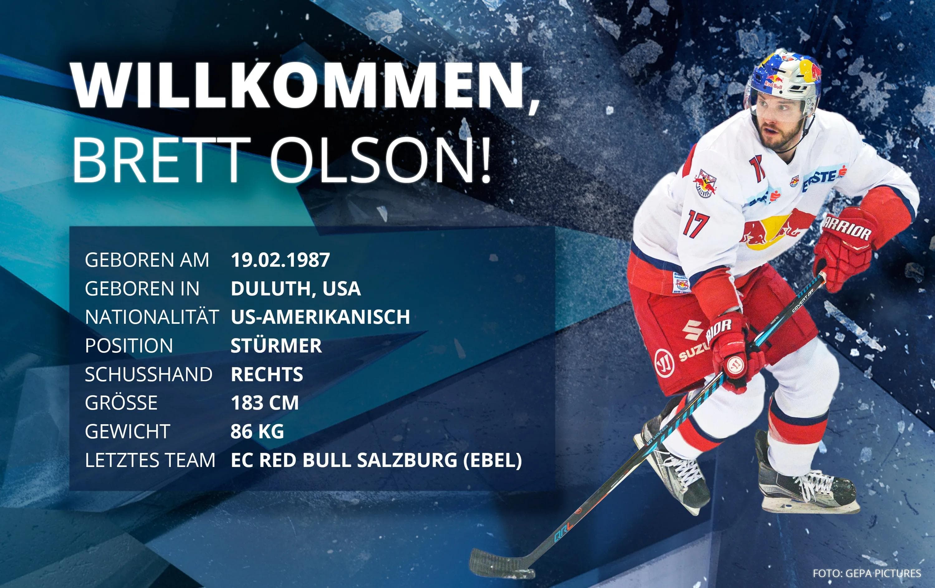 Der vielseitig einsetzbare Brett Olson stürmt für den ERC.