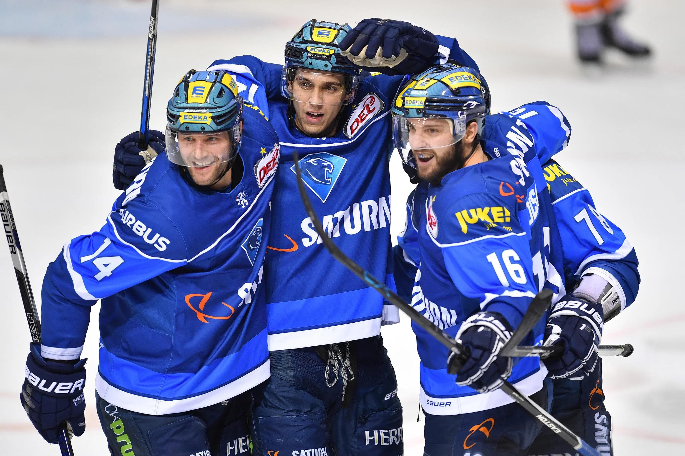 In der Overtime sicherten sich die Panther den Sieg. Foto: ST-Foto.de / Johannes Traub