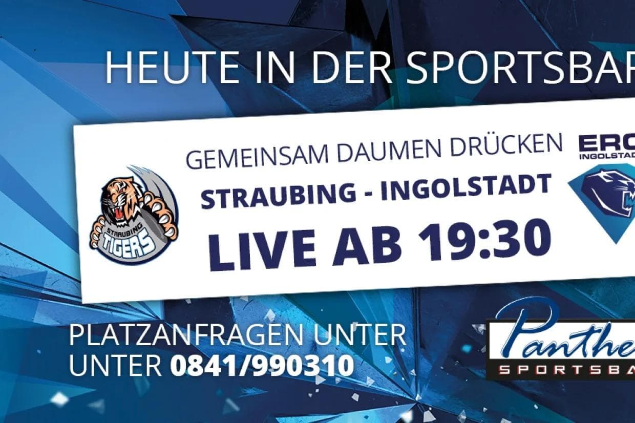 Die Sportsbar zeigt die Partie heute Abend live.