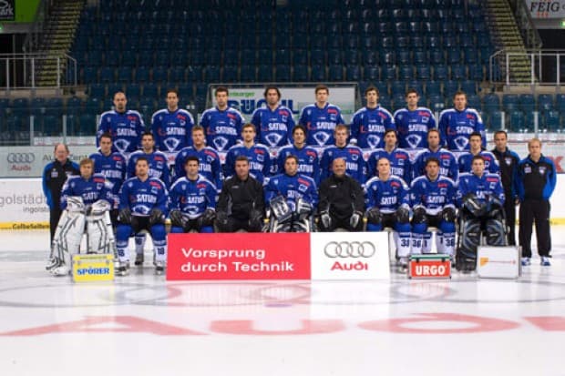 Das Mannschaftsbild des ERC Ingolstadt 2008/09. Foto: Herbert