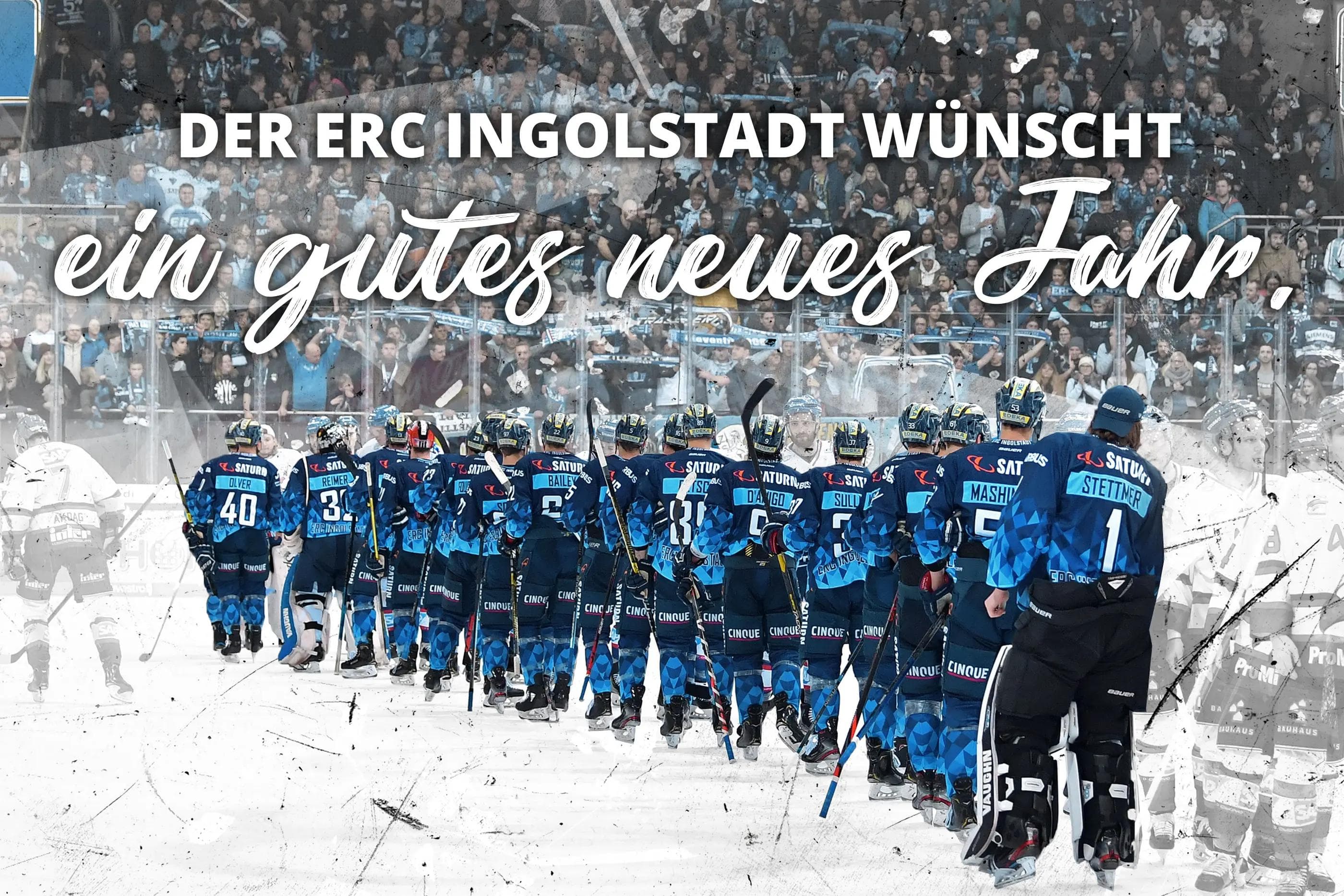 Der ERC Ingolstadt wünscht ein gutes neues Jahr und freut sich auf Sie am 3.1. in der Saturn-Arena.

Foto: Traub / ST-Foto