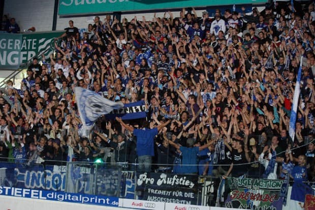 Eine prächtige Kulisse erwartet der ERC Ingolstadt zum Derby gegen Augsburg am Sonntag. Foto: Bösl