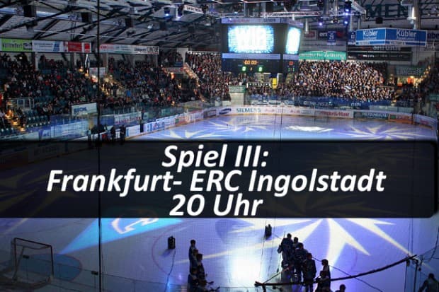 ERC mit breiter Brust nach Frankfurt- Spielbeginn ist um 20 Uhr