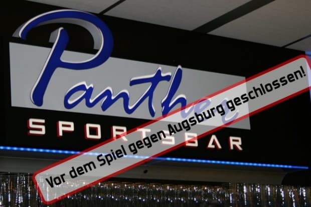 Die Sportsbar bleibt vor dem Spiel gegen Augsburg geschlossen