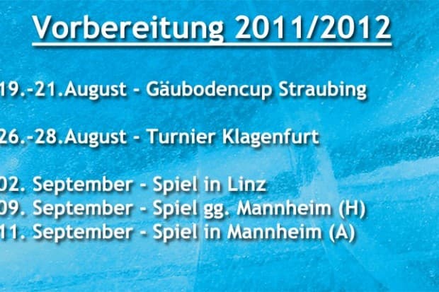 Vorbereitungstermine für 2011/2012