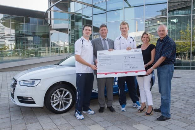3700€ für Goals for Kids - vielen Dank! Foto: Audi