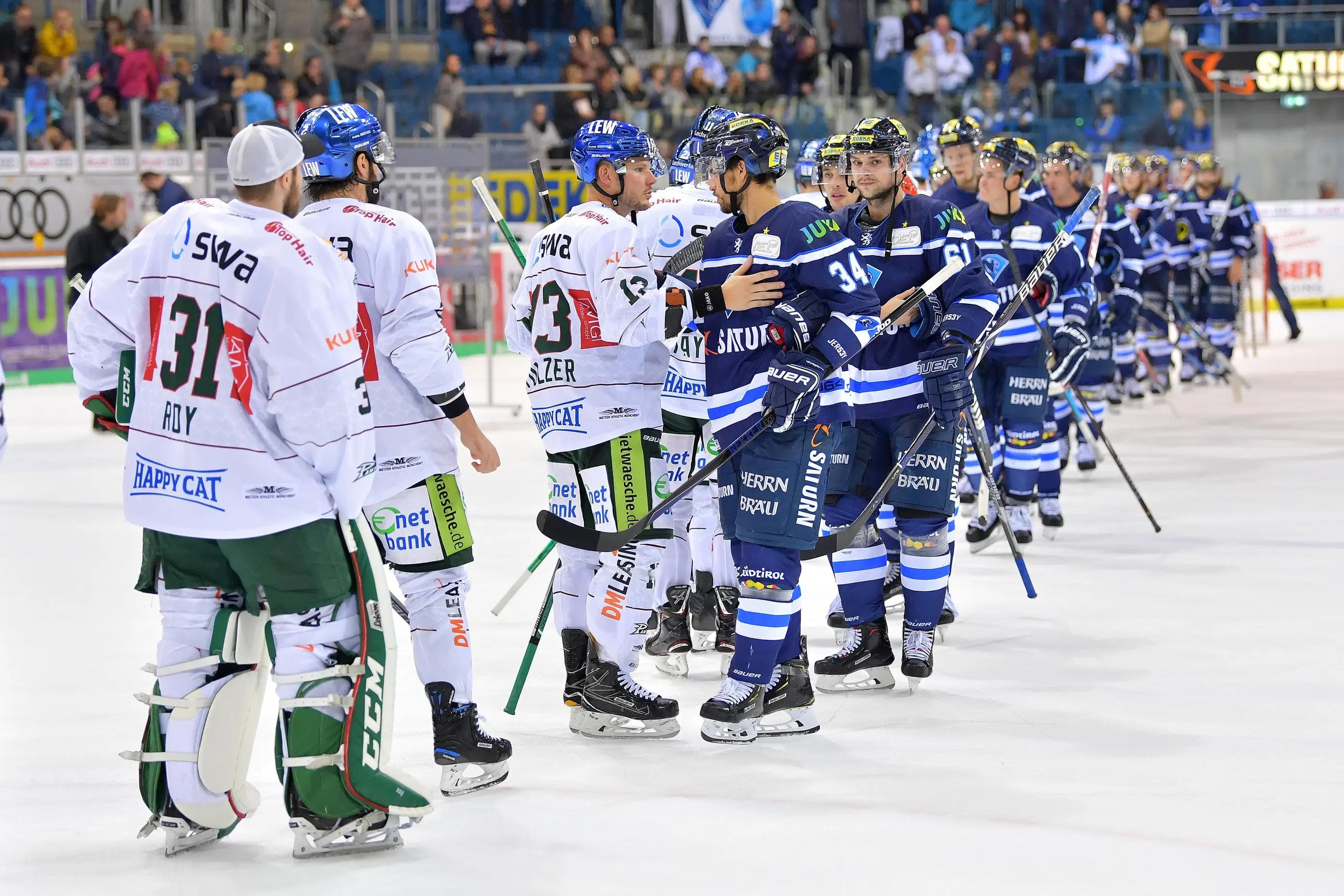 Das Derby ging an die Gäste.
Foto: Johannes TRAUB / ST-Foto.de