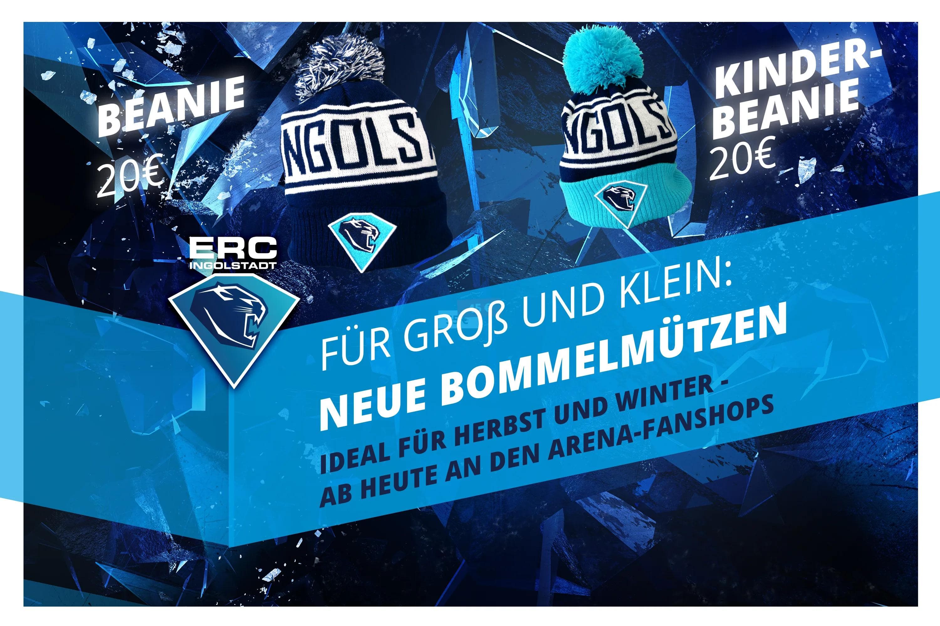 Eine Neuheit an den Arena-Fanshops: die neuen Beanies