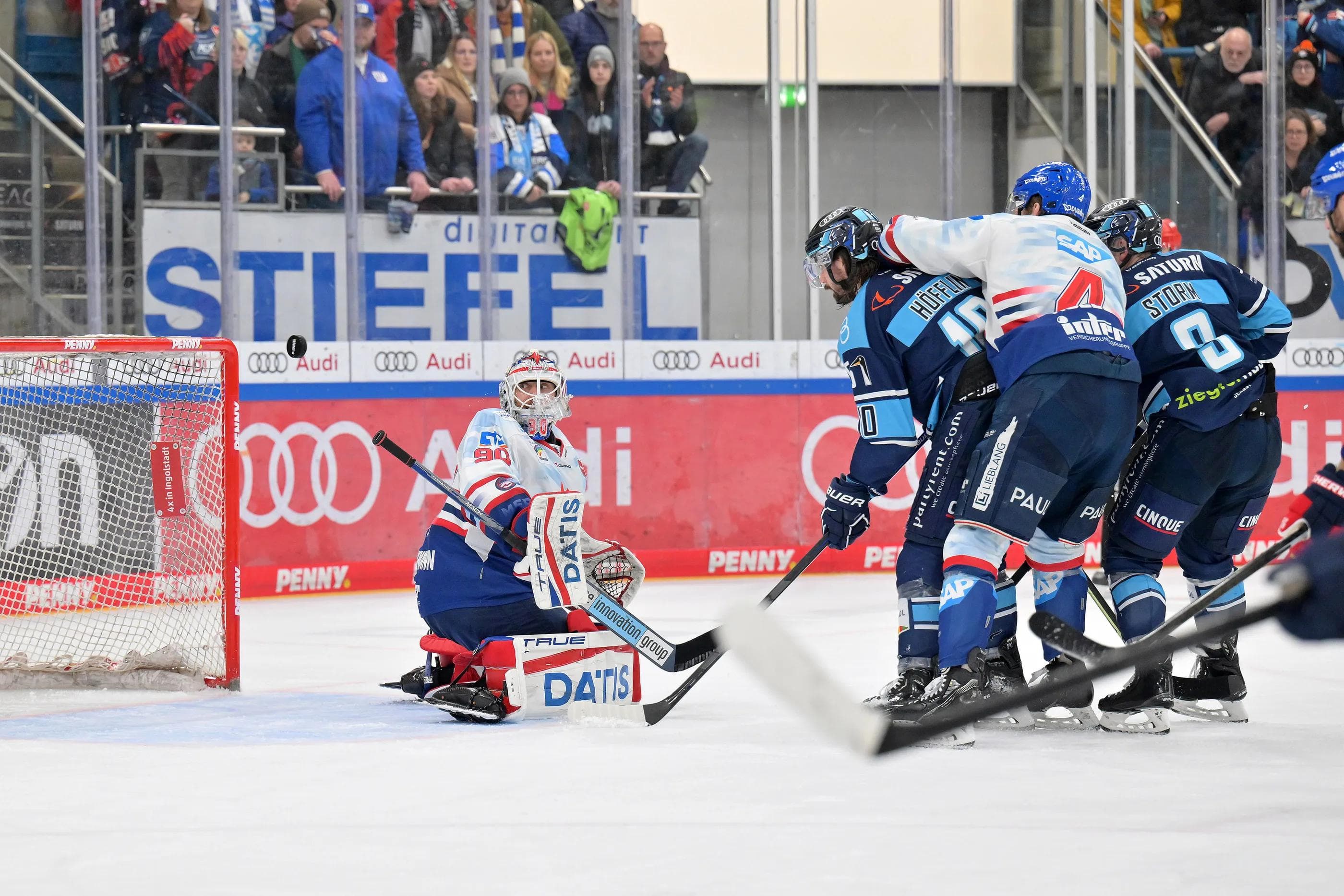 Ab Freitag duellieren sich Panther und Adler im Playoff-Halbfinale.
Foto: Johannes Traub/JT-Presse.de