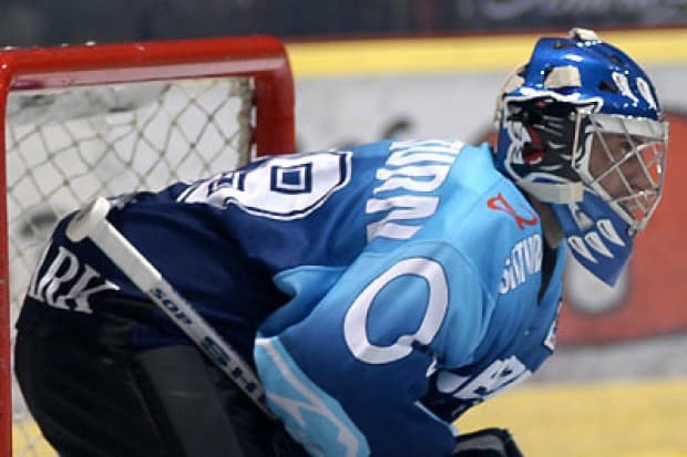 Die "Schanzer Mauer" Jimmy Waite (Fotos: Hockey-Press)