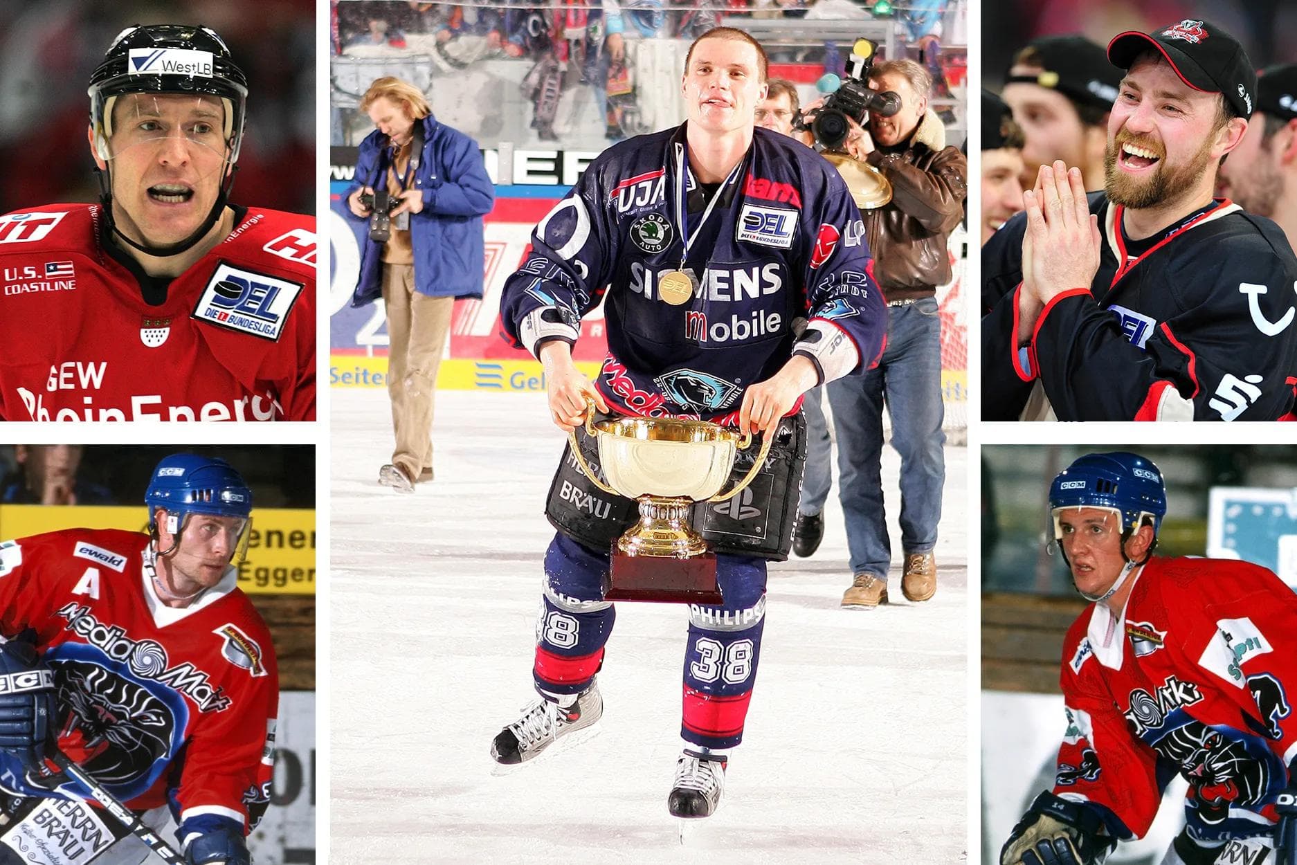 Diese Fünf sind dabei: Jakub Ficenec (Zentrum), Andreas Loth (l.o.), Jürgen Simon (l.u.), Klaus Kathan (r.o.) und Markus Welz (r.u.). Fotos: City Press
