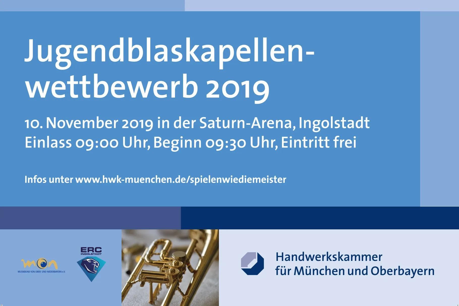 Der ERC unterstützt den Jugendblaskapellenwettbewerb der Handwerkskammer.