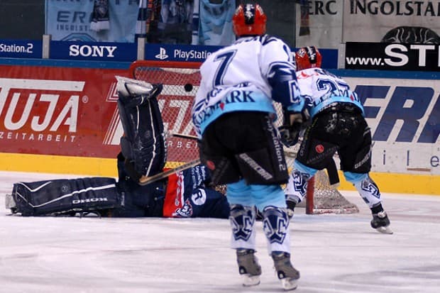 1:0 durch Sam Groleau (Fotos: Hockey-Press)