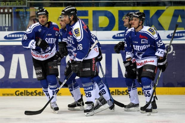 Die Reihe um Goodall, Waginger und Greilinger steuerte vier Tore zum Sieg bei - Stephan Daschner mit +4 in diesem Spiel. Foto: kbumm
