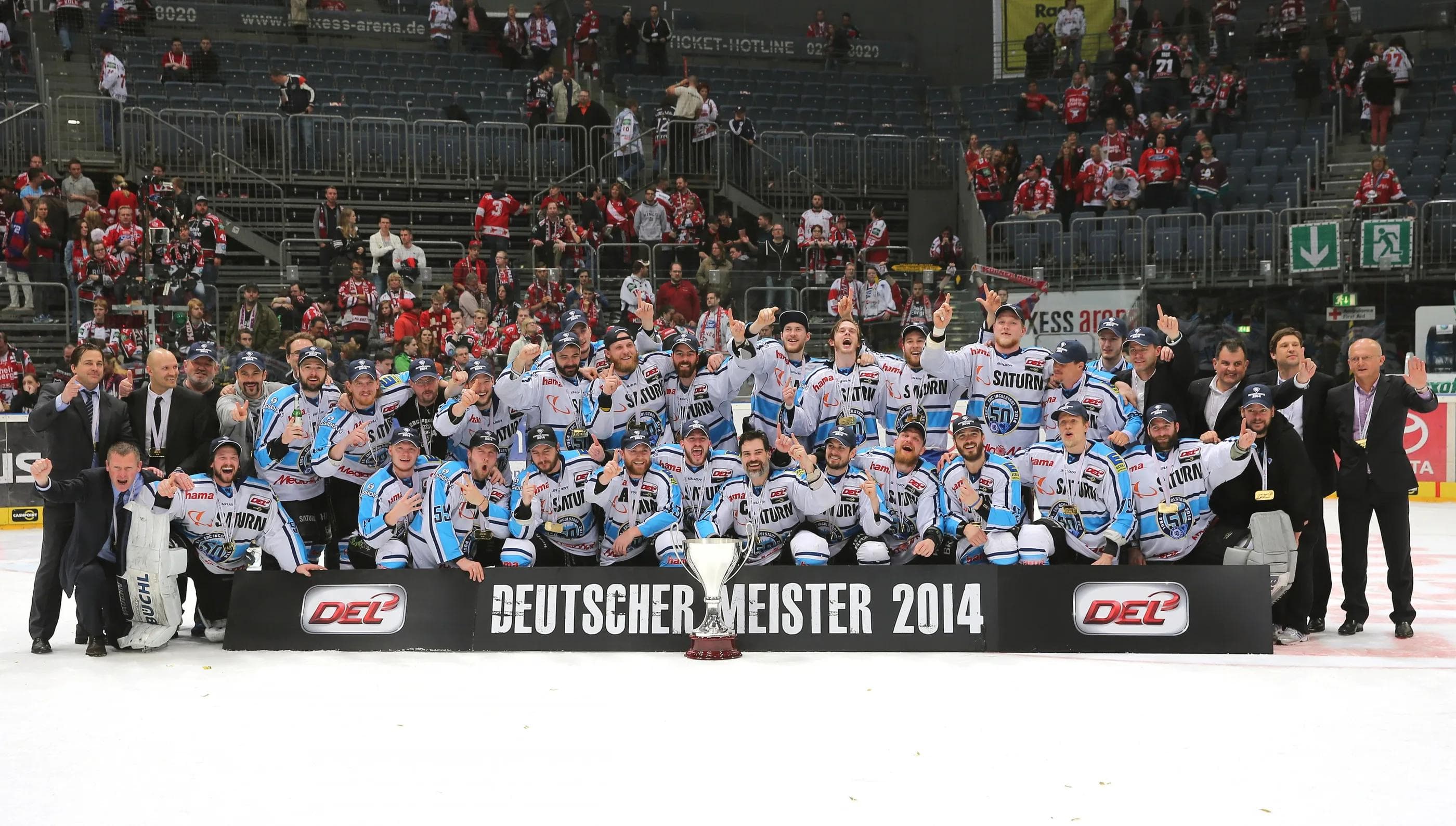 Die Panther sind Meister - und nun vielleicht bald auch offiziell Team des Jahres? Foto: Stefan Bösl / kbumm.de