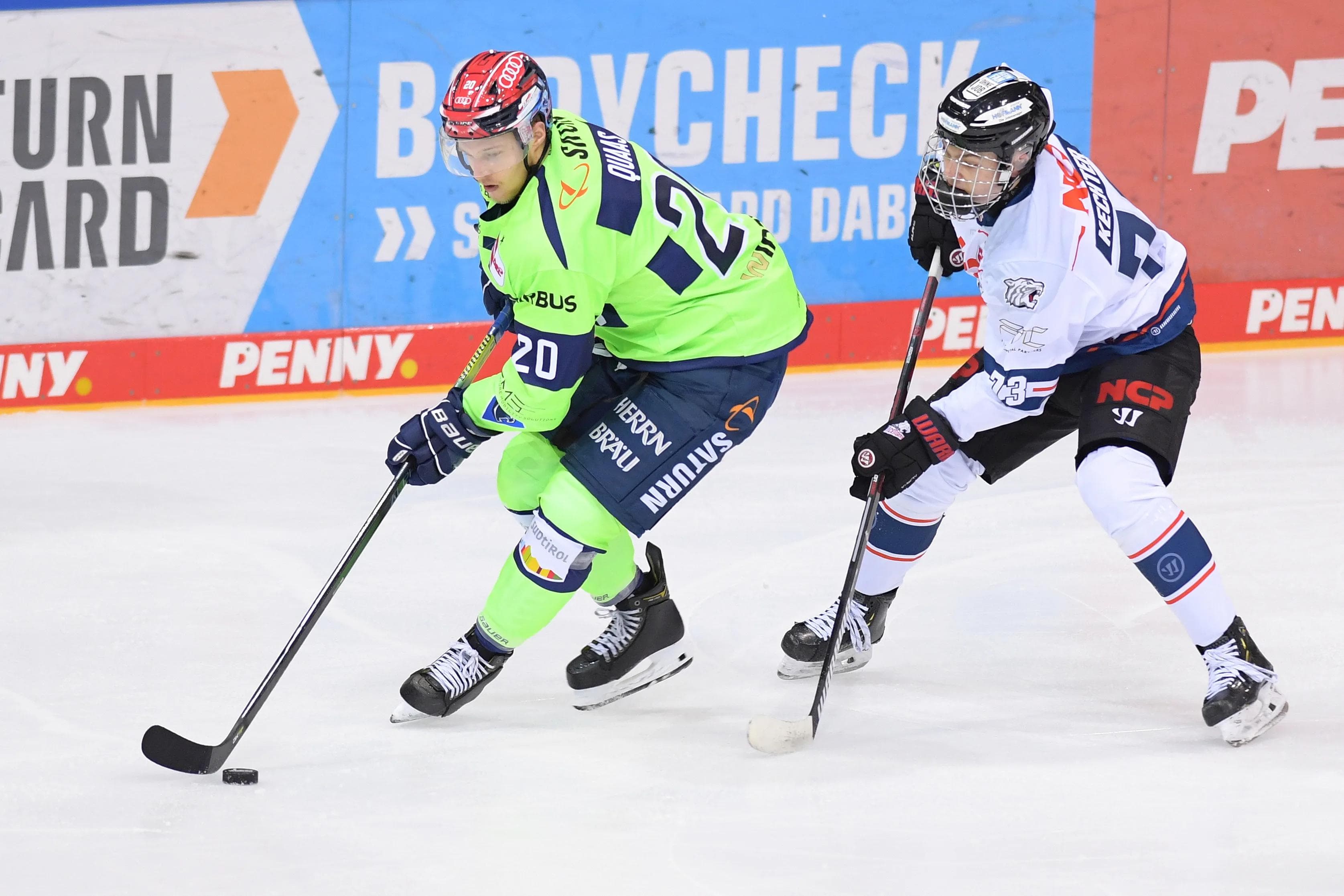 Emil Quaas und die Panther wollen sich auch morgen wieder gegen Nürnberg durchsetzen.
Foto: Johannes Traub/JT-Presse.de