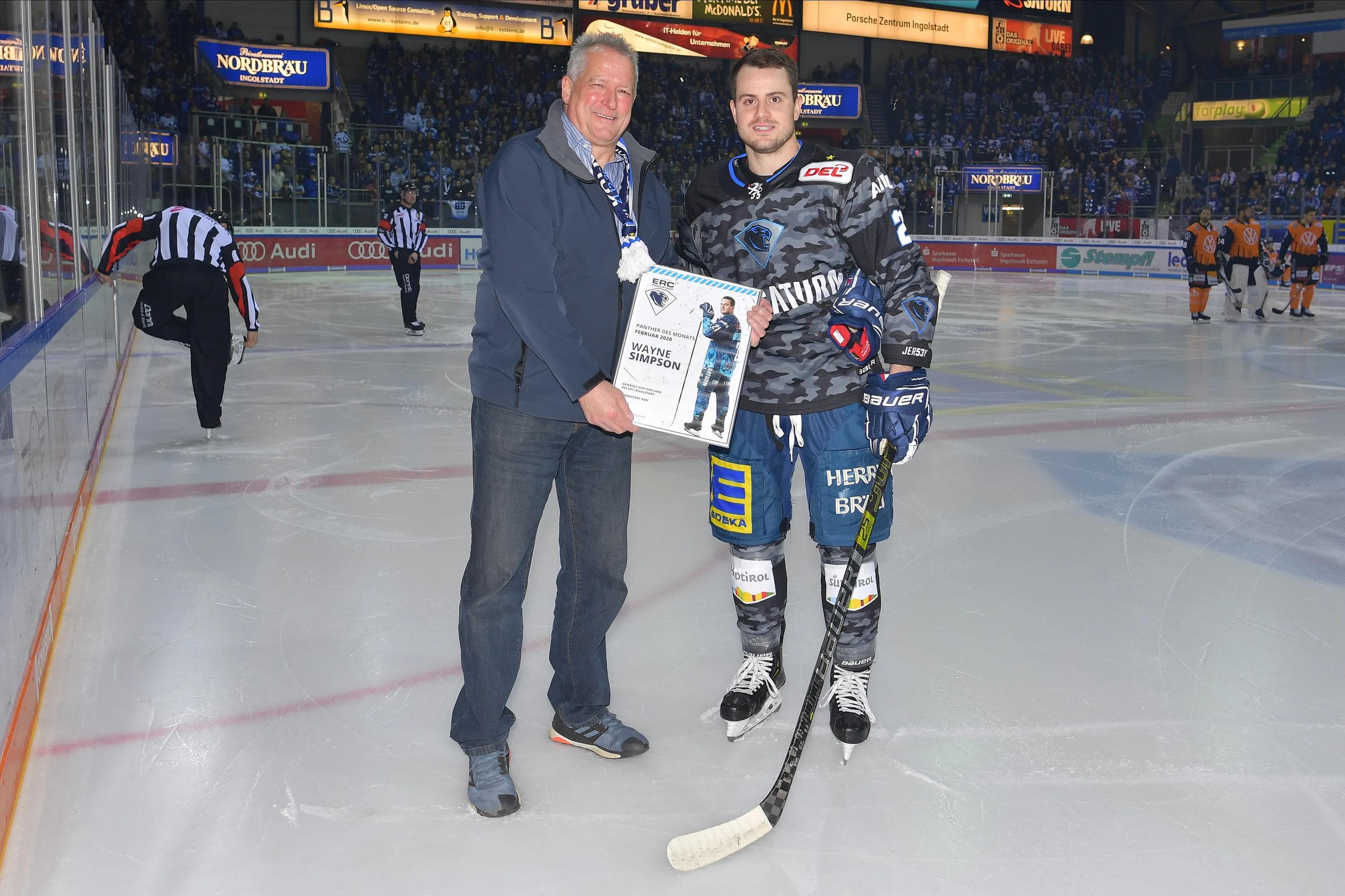 Wayne Simpson ist neben seiner Wahl zum Panther des Monats auch Spieler des Monats in der DEL sowie Hauptrunden-Topscorer der Liga.
Foto: Johannes TRAUB / JT-Presse.de