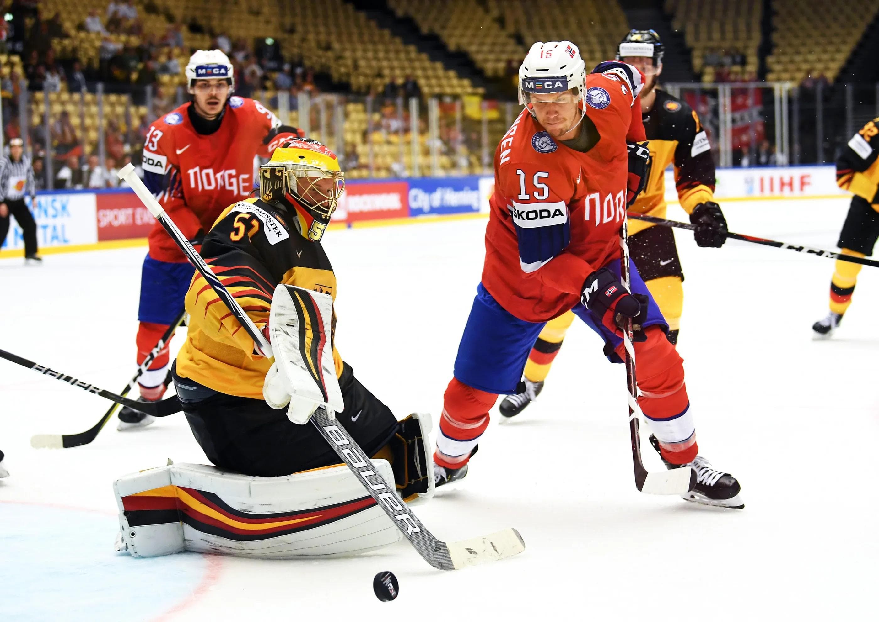 Timo Pielmeier hatte in den ersten WM-Spielen gut zu tun. Foto: Marco Leipold/City-Press GbR