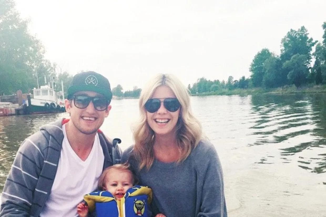 Brandon Buck mit seiner Frau und seiner Tochter in Kanada... Foto: privat