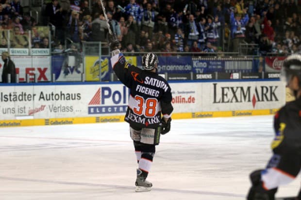 Jakub Ficenec erzielte mit seinem Schlagschuss zwei Tore