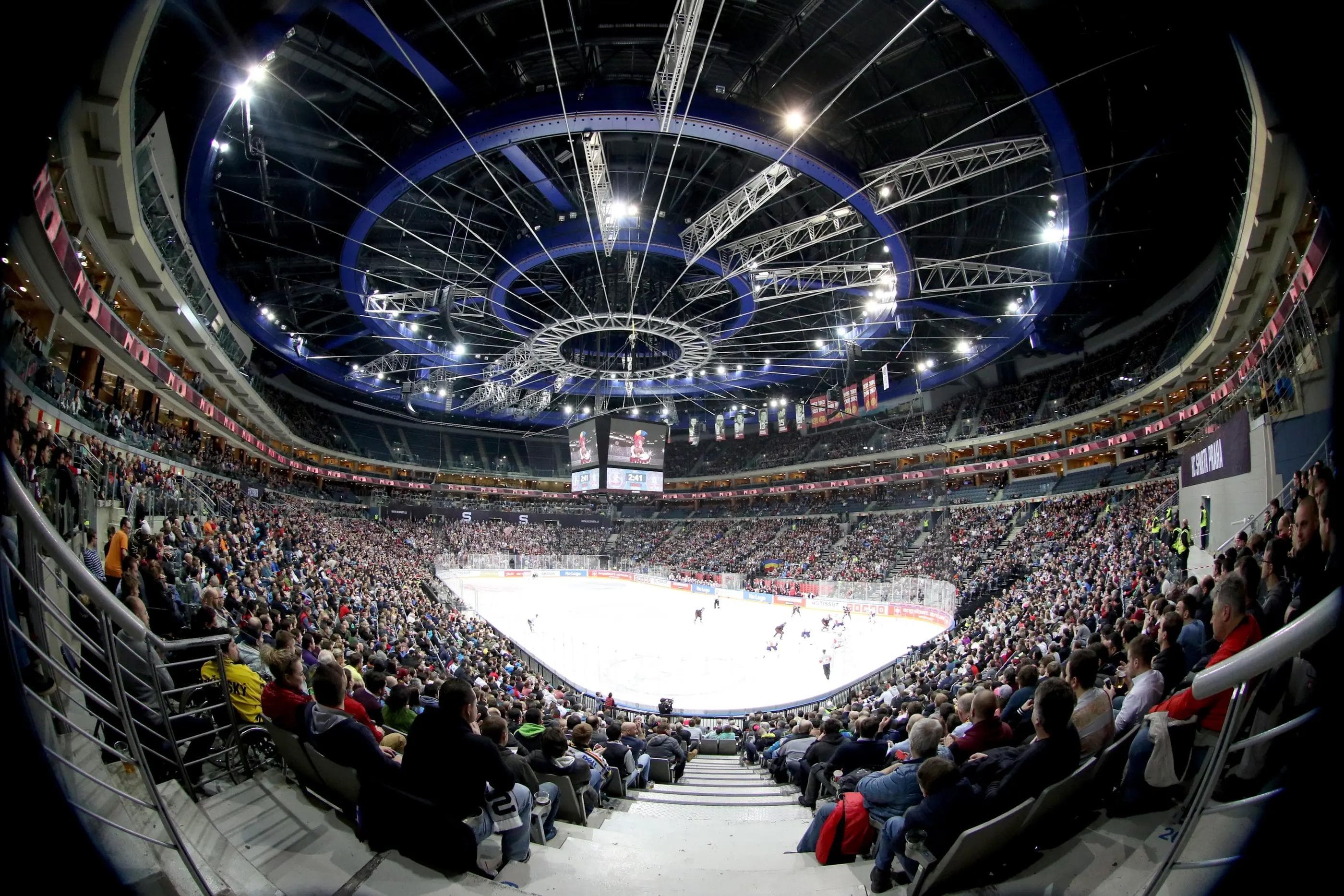12136 Zuschauer bejubelten in Prag den Finaleinzug von Sparta. Foto: Sparta Prag via Champions Hockey League / Getty Images