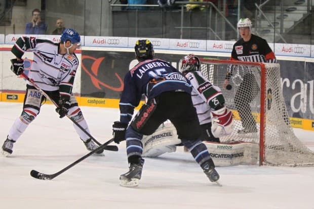 Das 3:1 durch John Laliberte (32.). Foto: Jürgen Meyer - www.kbumm.de