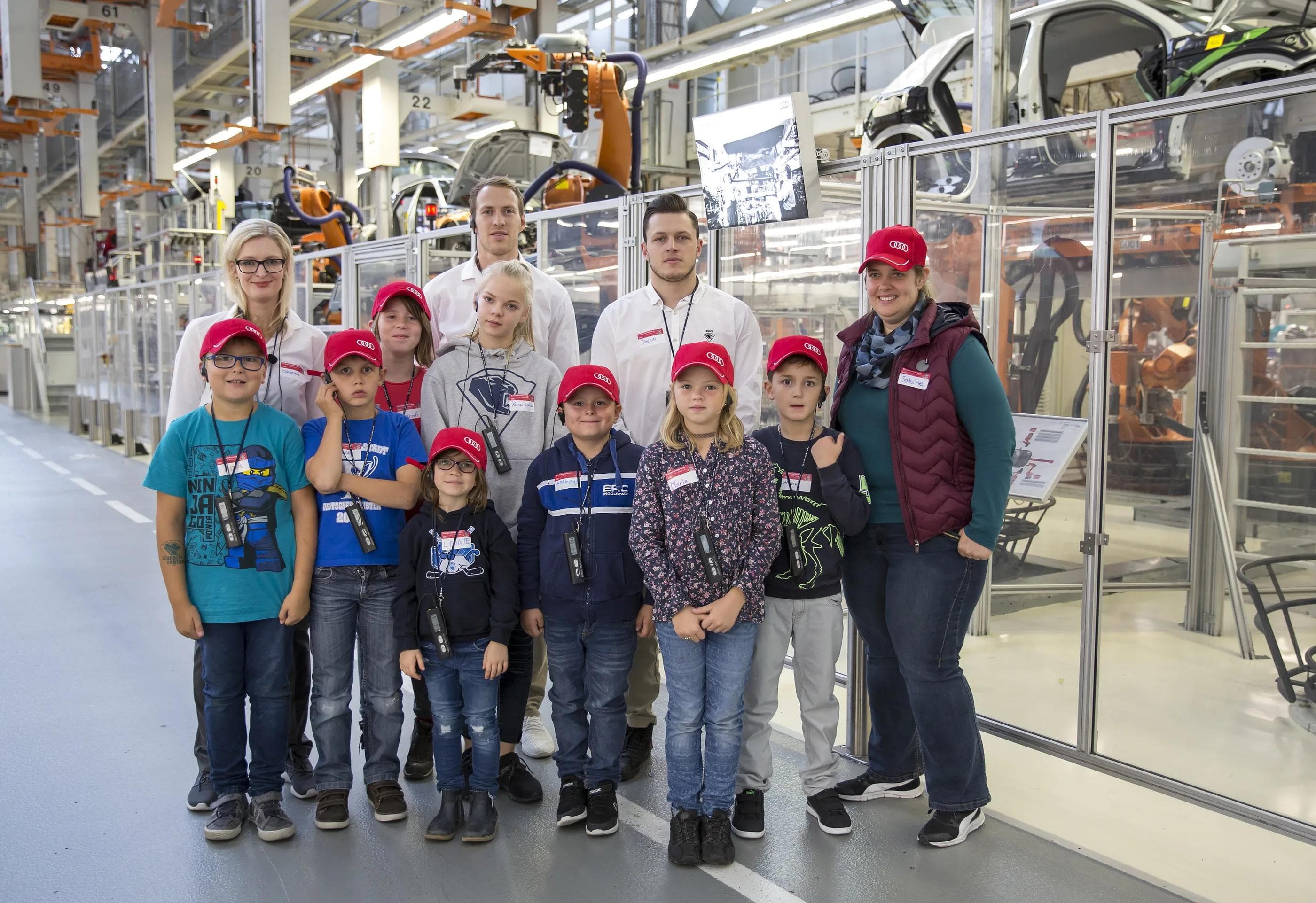 Der Xaver Kids-Club besuchte Audi. Foto: Sauer