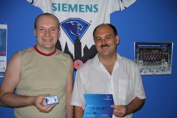 Die beiden glücklichen Gewinner des Online-Tippspiels