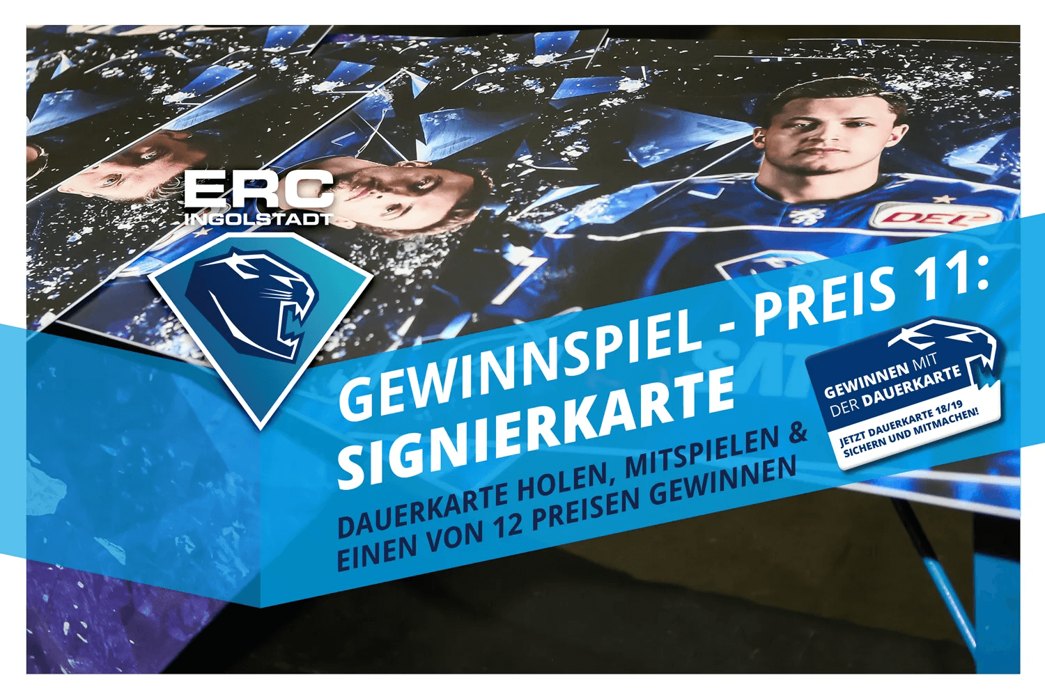 Dauerkartengewinnspiel - Signierkarte