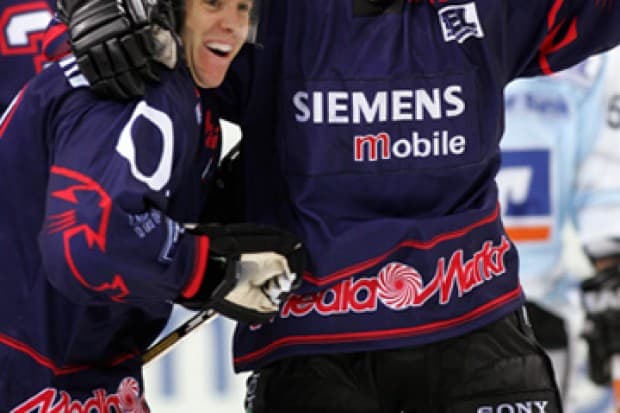 Andy McDonald und Marco Sturm wirbelten gemeinsam in der Saison 2004/2005  für den ERC Ingolstadt.