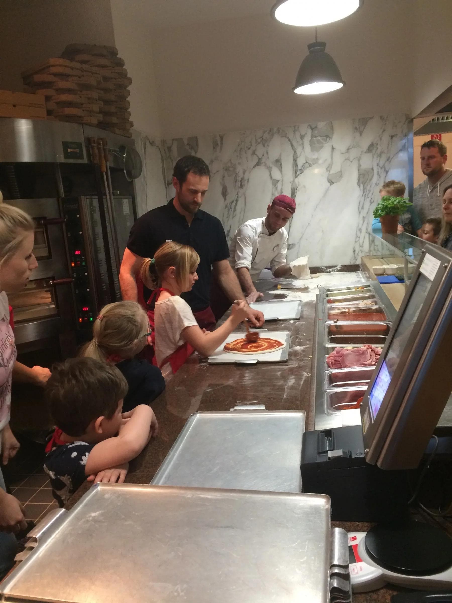 Pizzabacken im Vapiano