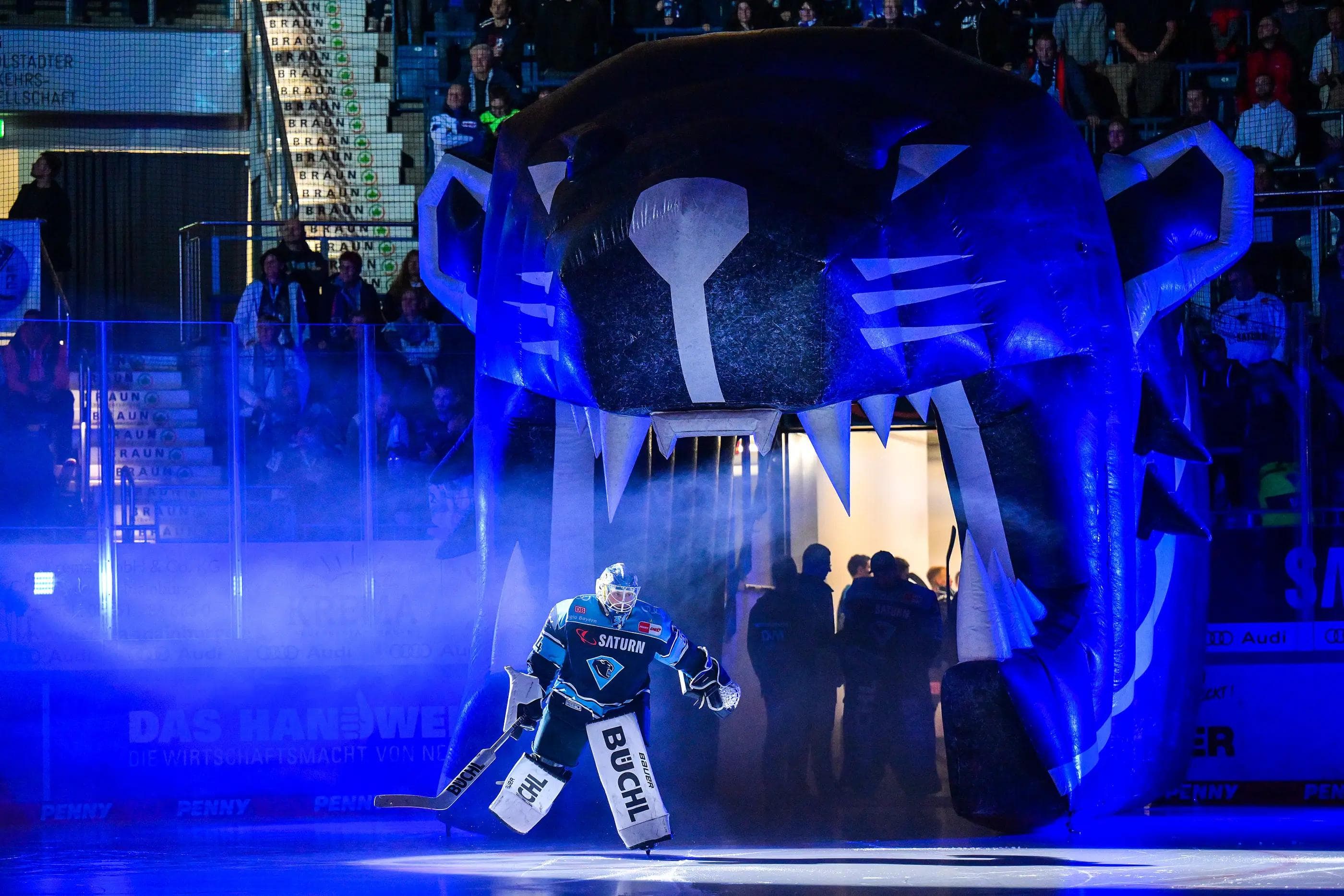 Die Panther live erleben! Ab sofort Tickets für alle Heimspiele bis Jahresende erhältlich.
Foto: Johannes Traub/JT-Presse.de