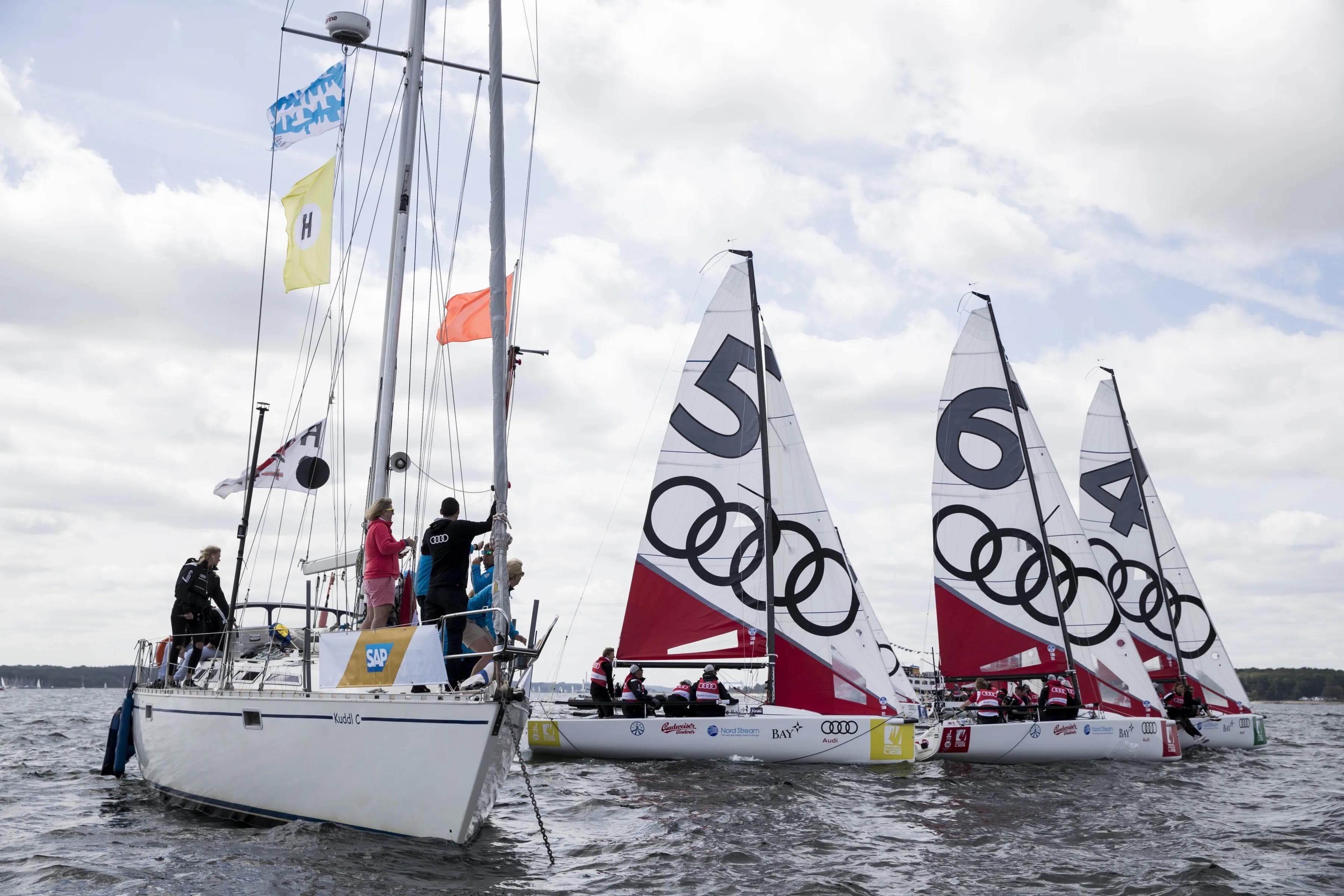 Das "Team ERC" hatte das Boot mit dem Segel Nummer Sechs.

Foto: Audi Sports Com­mu­ni­ca­tions