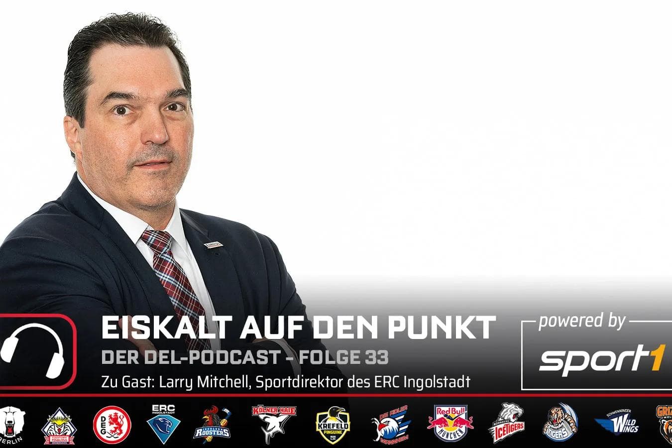 ERC-Sportdirektor zu Gast im Podcast "Eiskalt auf den Punkt".
Grafik: PENNY DEL/Sport1
