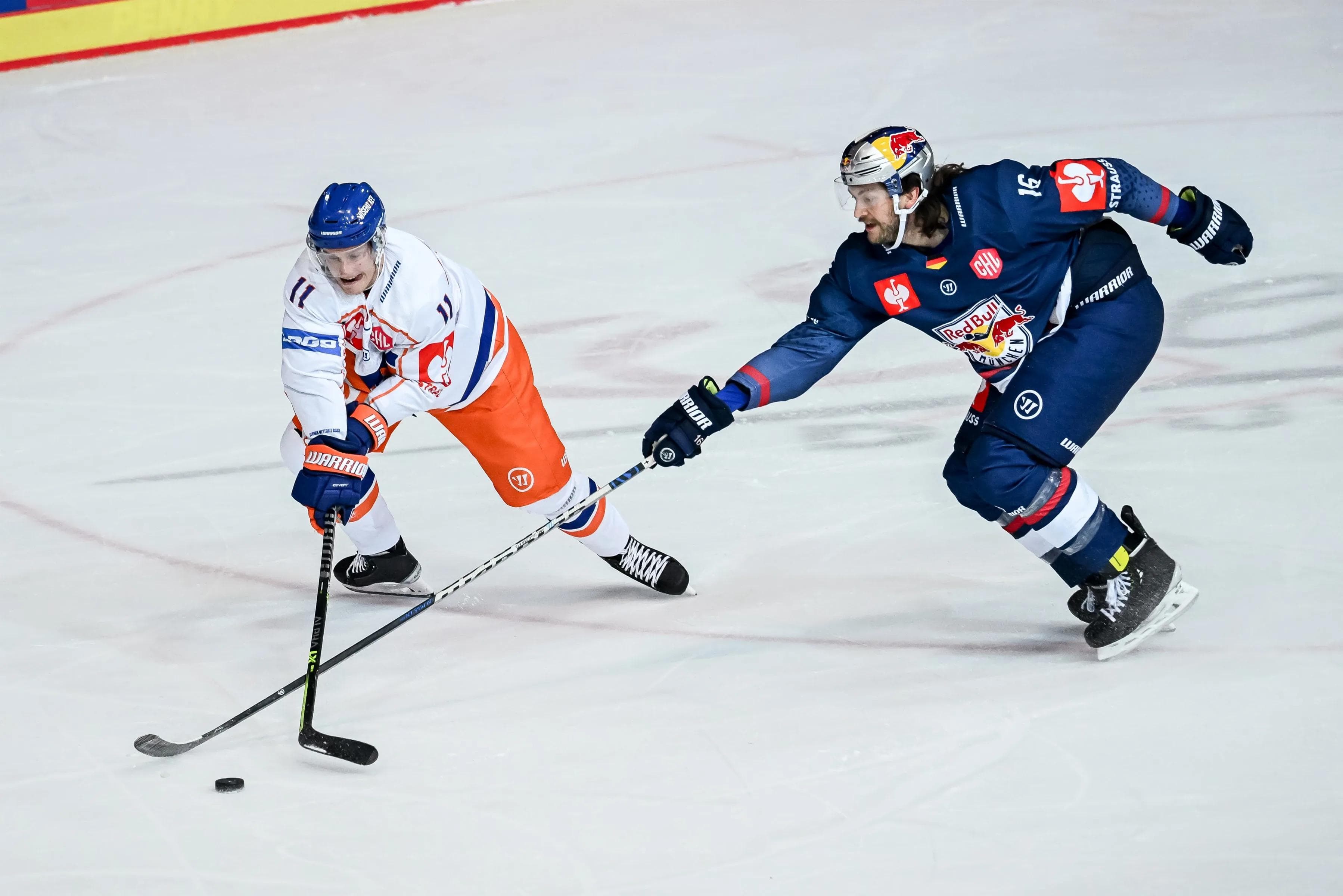 Patrik Virta (li.) kommt als amtierender CHL-Champion zu den Panthern.
Foto: City-Press