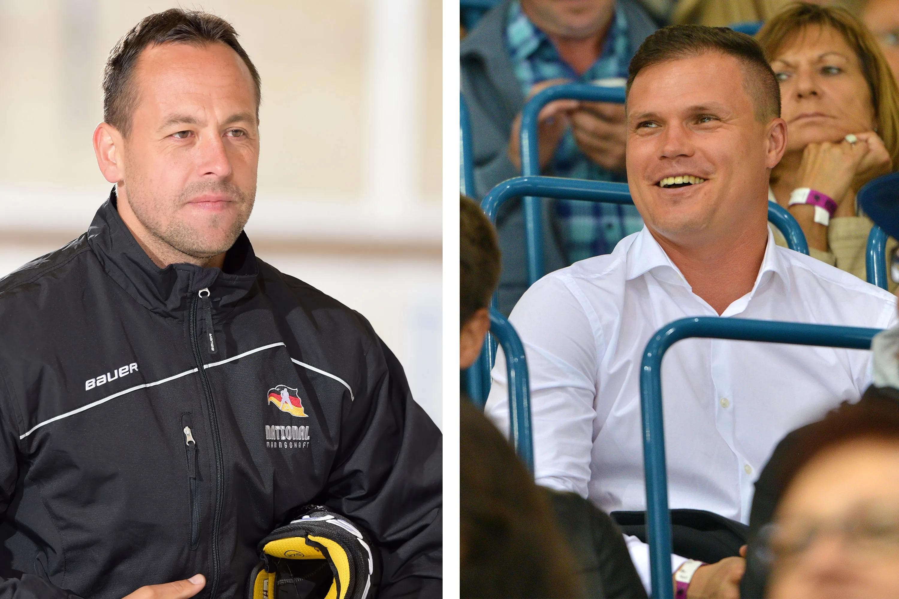 Heute Abend unter den Stadionbesuchern: Marco Sturm und Jakub Ficenec. Fotos: City Press / st-foto.de
