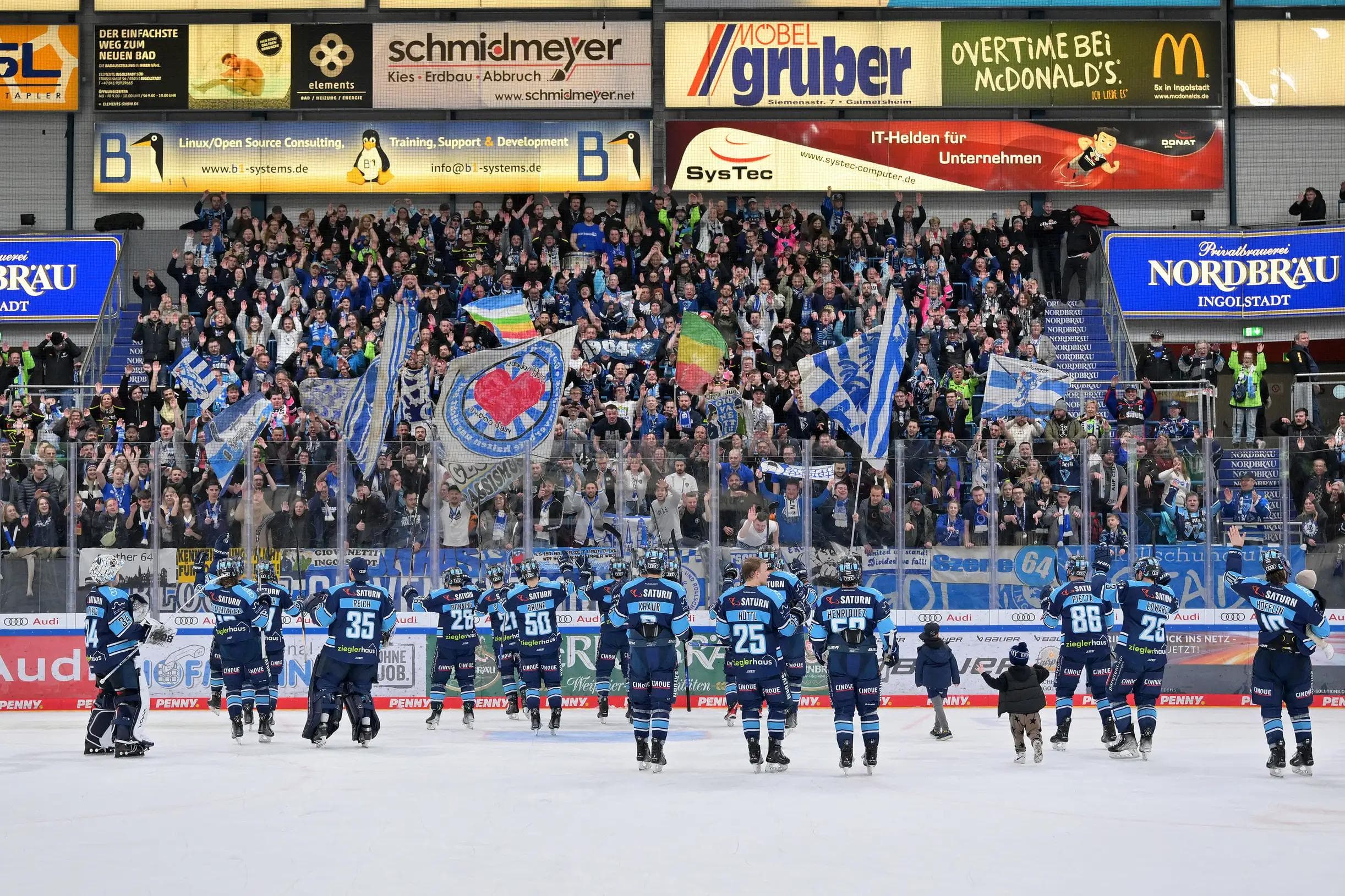 Gemeinsam ins letzte Heimspiel der Hauptrunde und auf die Playoffs einstimmen.
Foto: Johannes Traub/JT-Presse.de