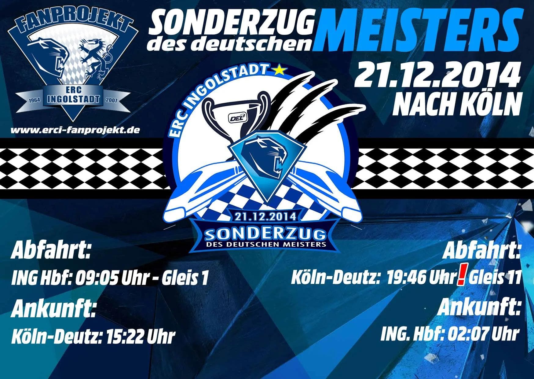 Rund 900 Fans fahren am Sonntag nach Köln, mit dem 14. Schanzer-Sonderzug.
