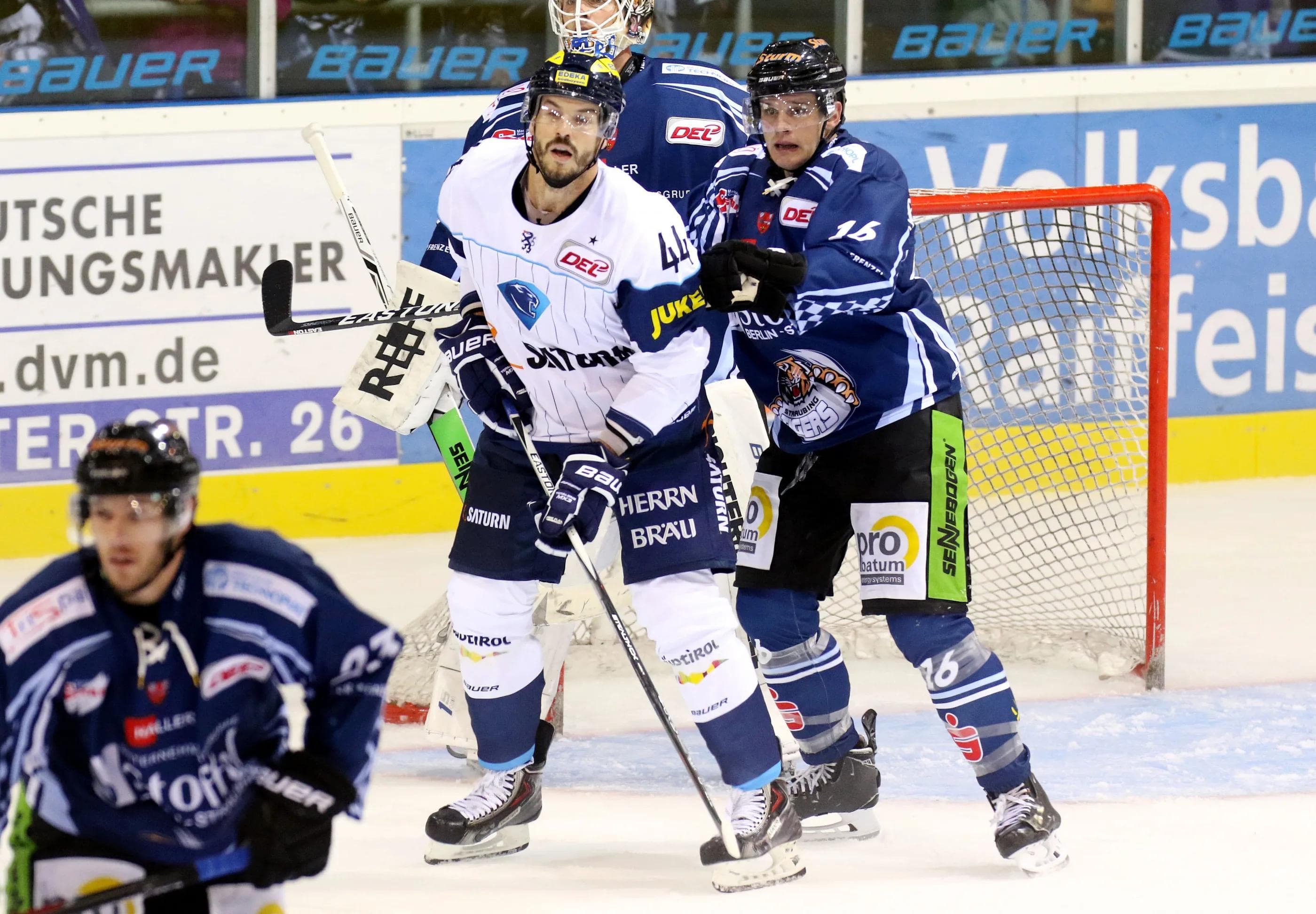 JF Jacques und die Panther fehlten 11 Sekunden zu Zählbarem. Foto: Straubing Tigers (via Photosharing DEL)