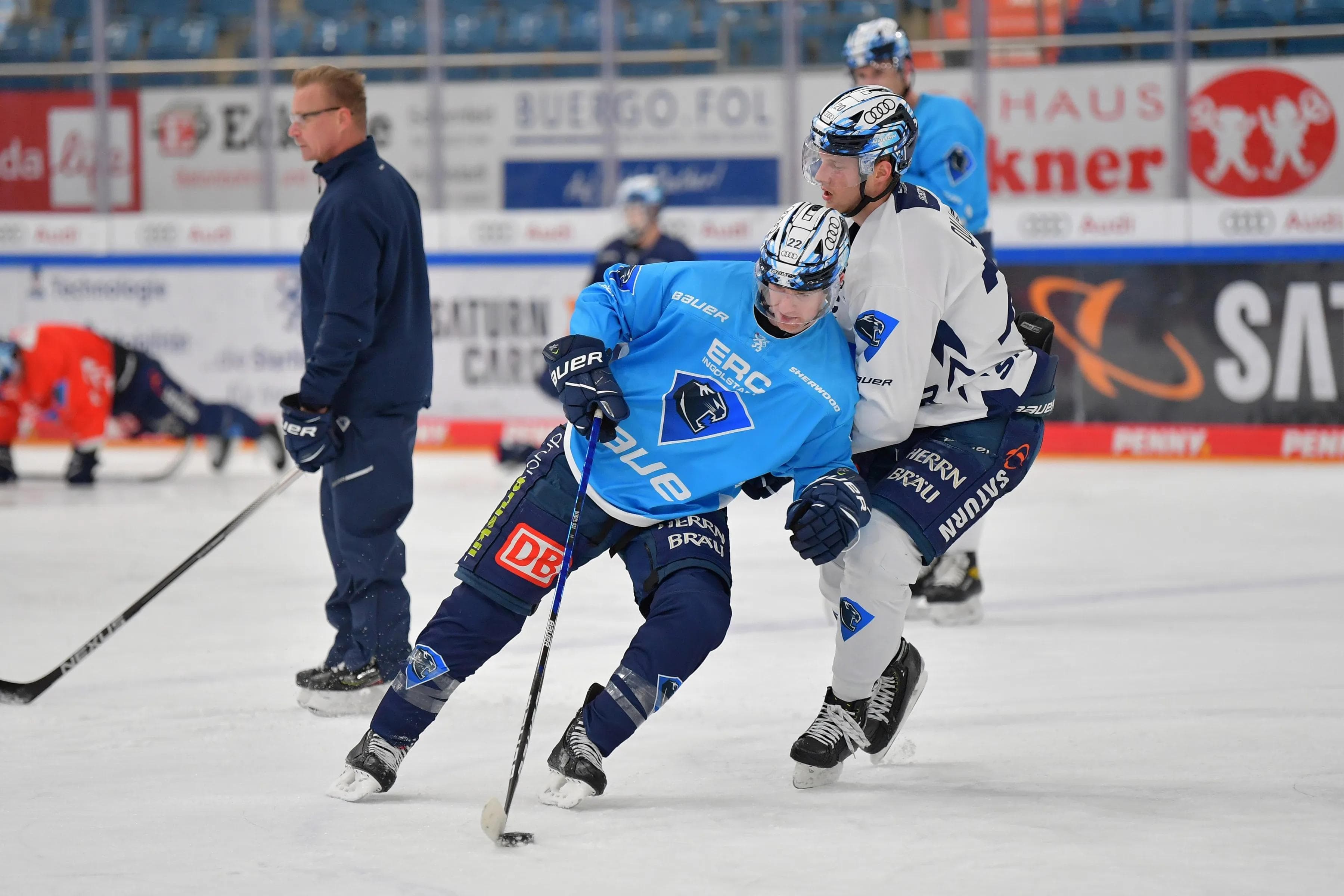 Mat Bodie, Emil Quaas und der Rest des neuen Panther-Teams präsentieren sich am Sonntag beim Trainingsauftakt den Dauerkartenbesitzern.
Foto: Johannes Traub/JT-Presse.de