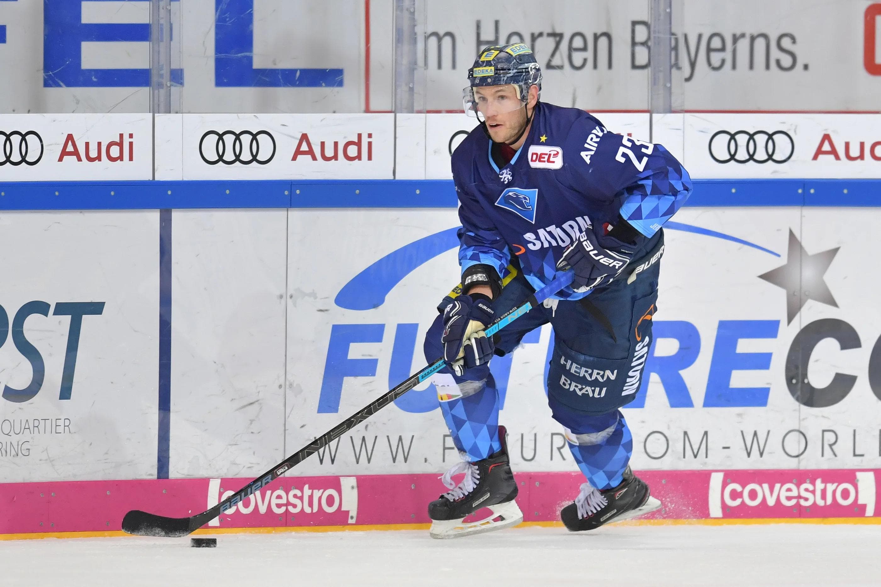 Maury Edwards war im Dezember der beste Spieler in der DEL. Im Fachmagazin Eishockey News gewann er die Wahl unter Fans, Experten und Profis.
Foto: Johannes TRAUB / JT-Presse.de