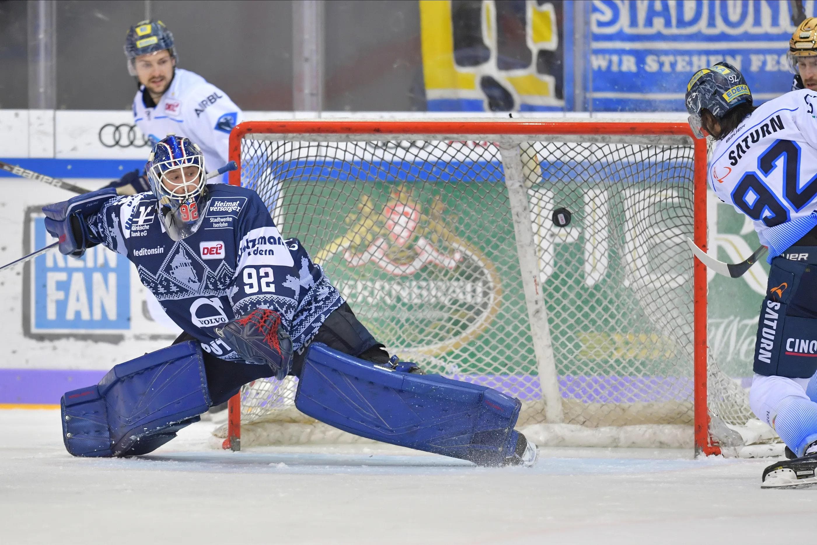 Mitten rein ins Glück. Mirko Höfflin traf im letzten Aufeinandertreffen doppelt.
Foto: Johannes TRAUB / JT-Presse.de