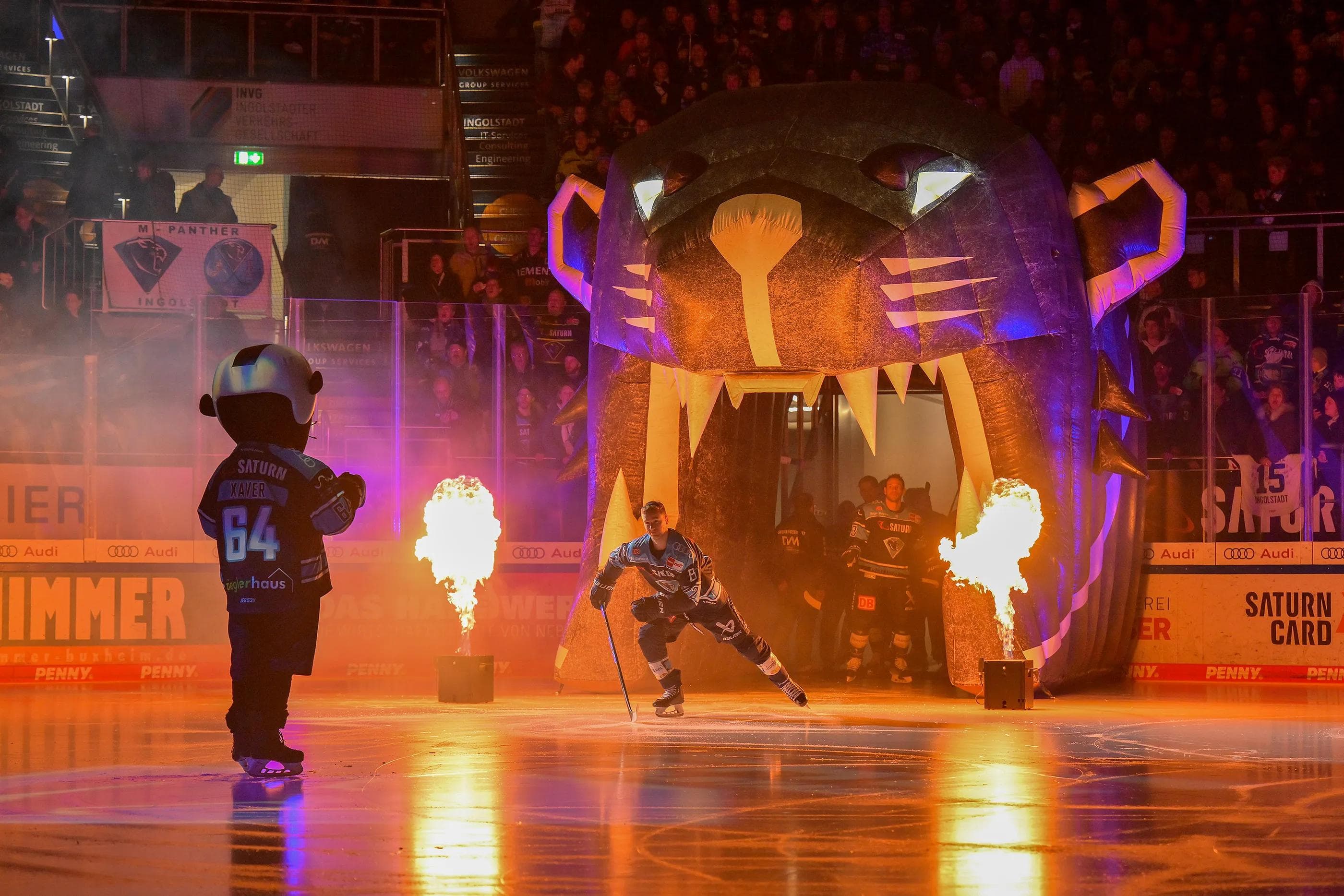 Heiße Playoff-Atmosphäre heute in der SATURN-Arena.
Foto: Johannes Traub/JT-Presse.de