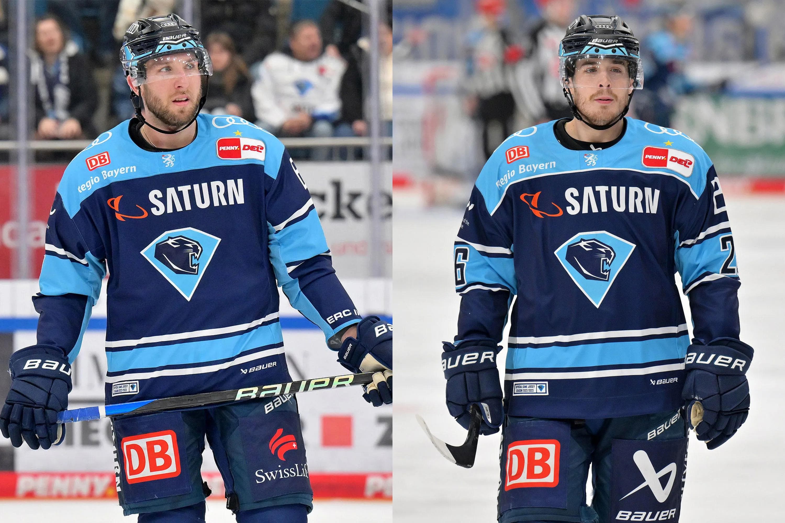 Stefan Matteau (li.) und Ty Ronning kehren in der kommenden Saison nicht zum ERC zurück.
Fotos: Johannes Traub/JT-Presse.de