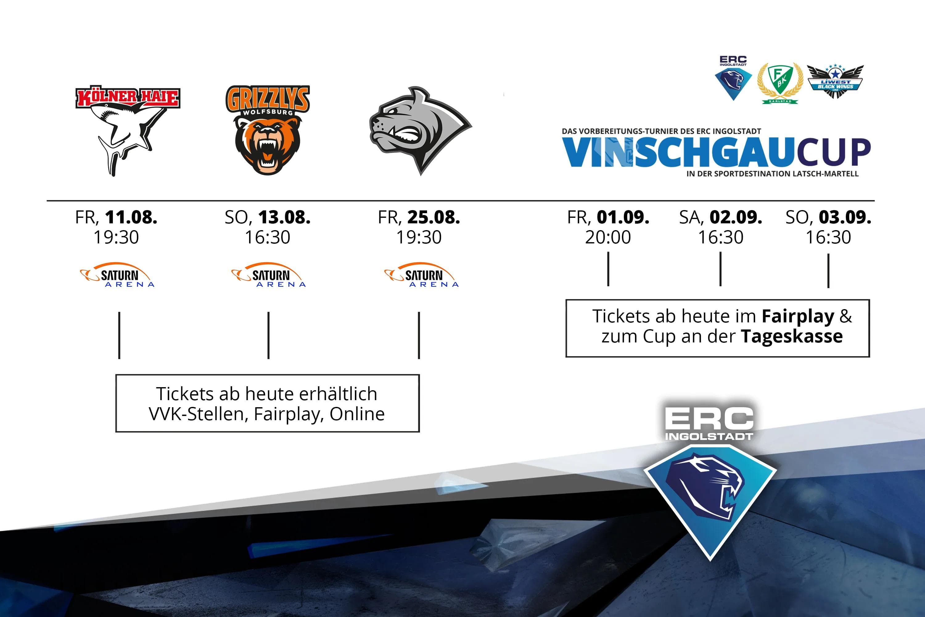 Neben den Tickets für die Vorbereitungsheimspiele sind ab sofort auch Tickets für den Vinschgau Cup erhältlich.
