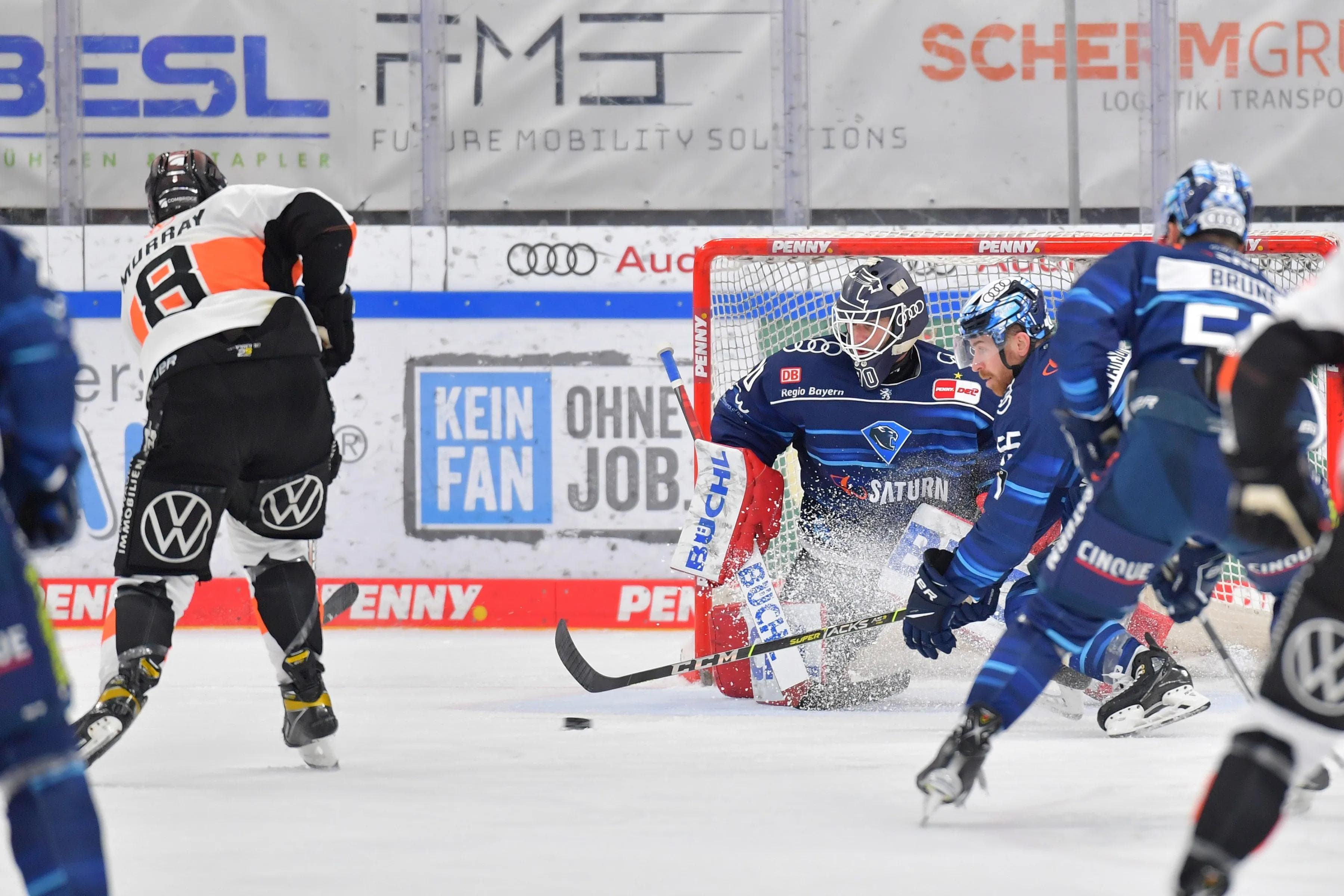 Jordan Murray erzielt das 3:1 für die Grizzlys.
Foto: Johannes Traub/JT-Presse.de
