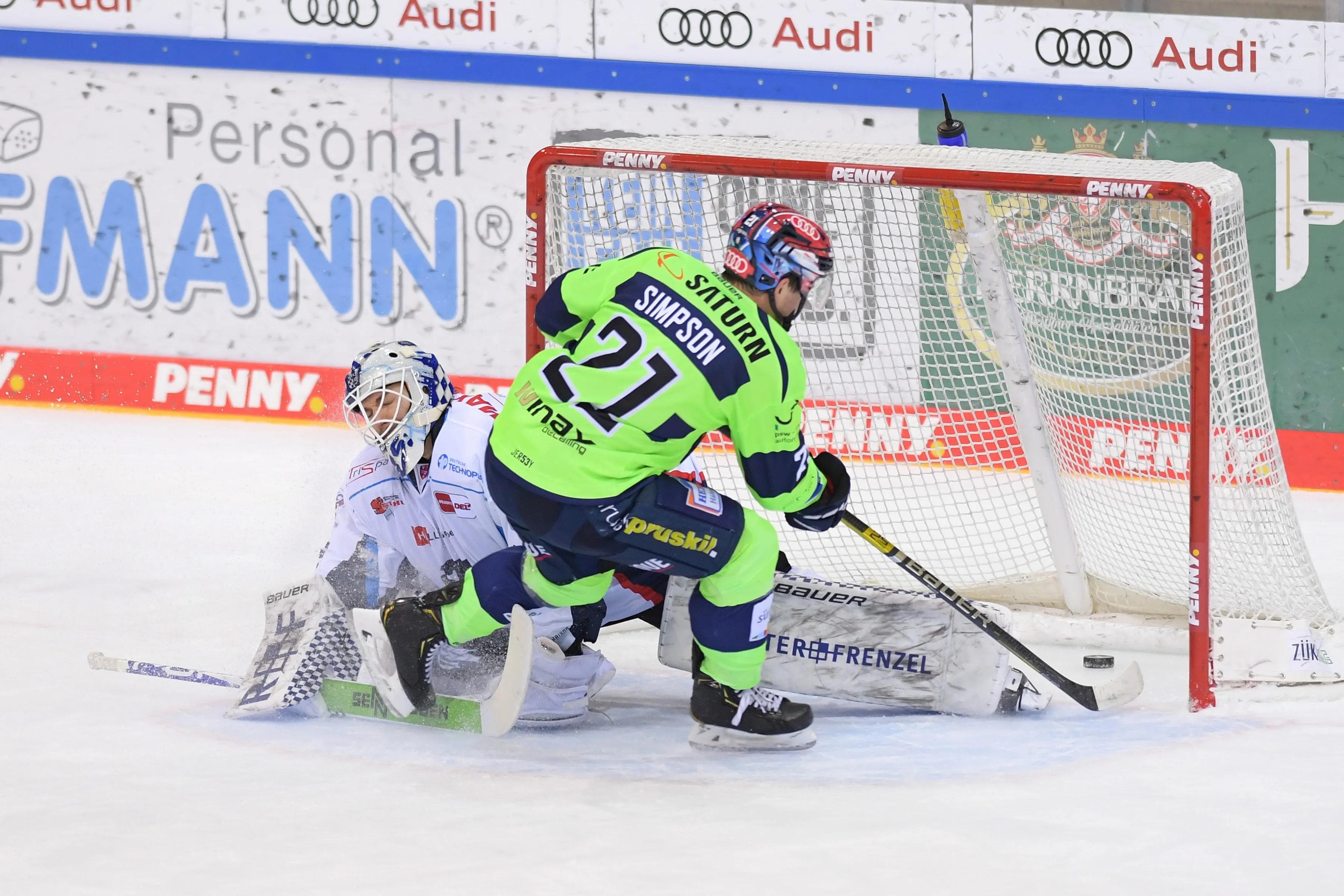 Wayne Simpson behielt im Shootout die Nerven und erzielte den entscheidenden Treffer.
Foto: Joahnnes Traub/JT-Presse.de