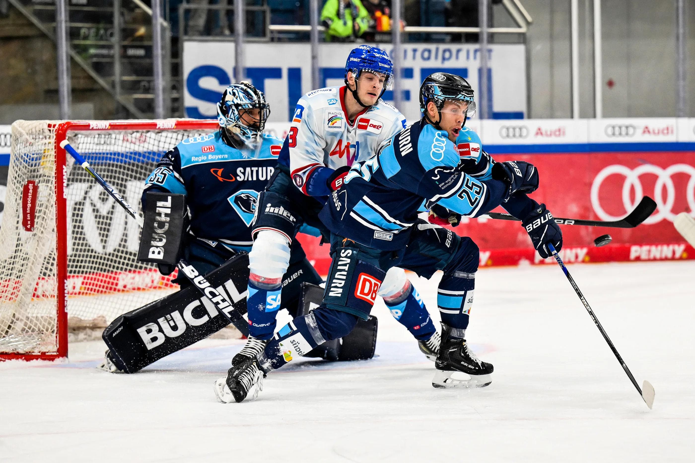 ERC Ingolstadt gegen Adler Mannheim heißt das Duell im Halbfinale der PENNY DEL.
Foto: JT-Presse.de