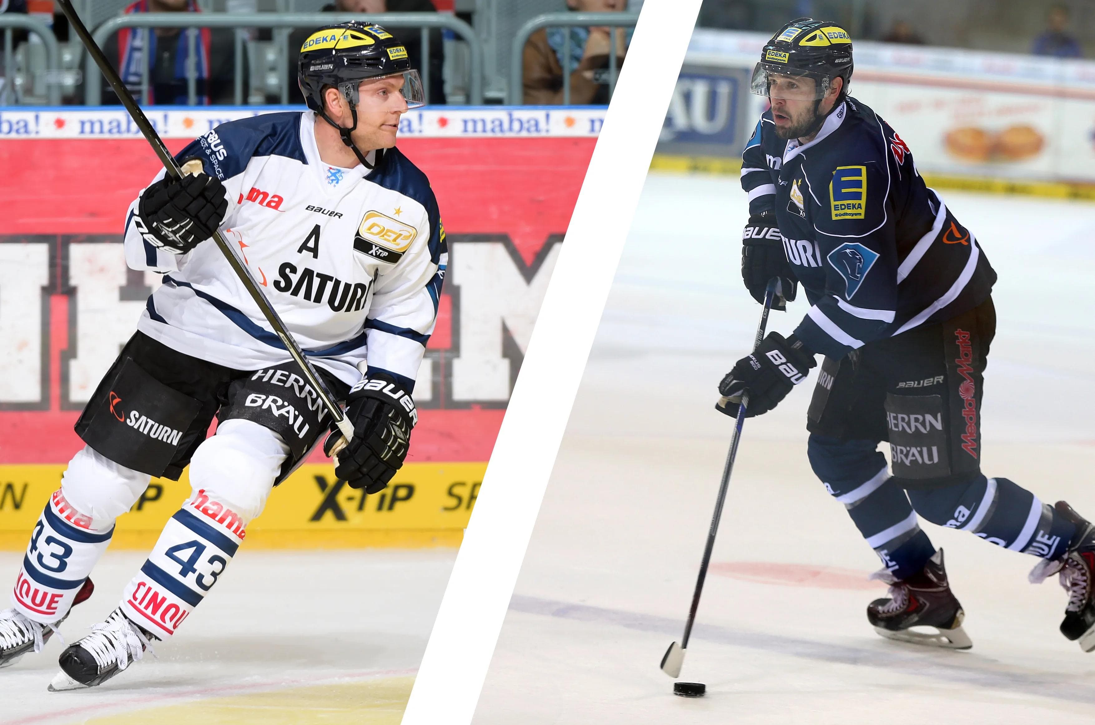 Derek Hahn und Michel Périard verlassen die Panther. Danke für eure Leistung! Fotos: City Press & Stefan Bösl / kbumm.de