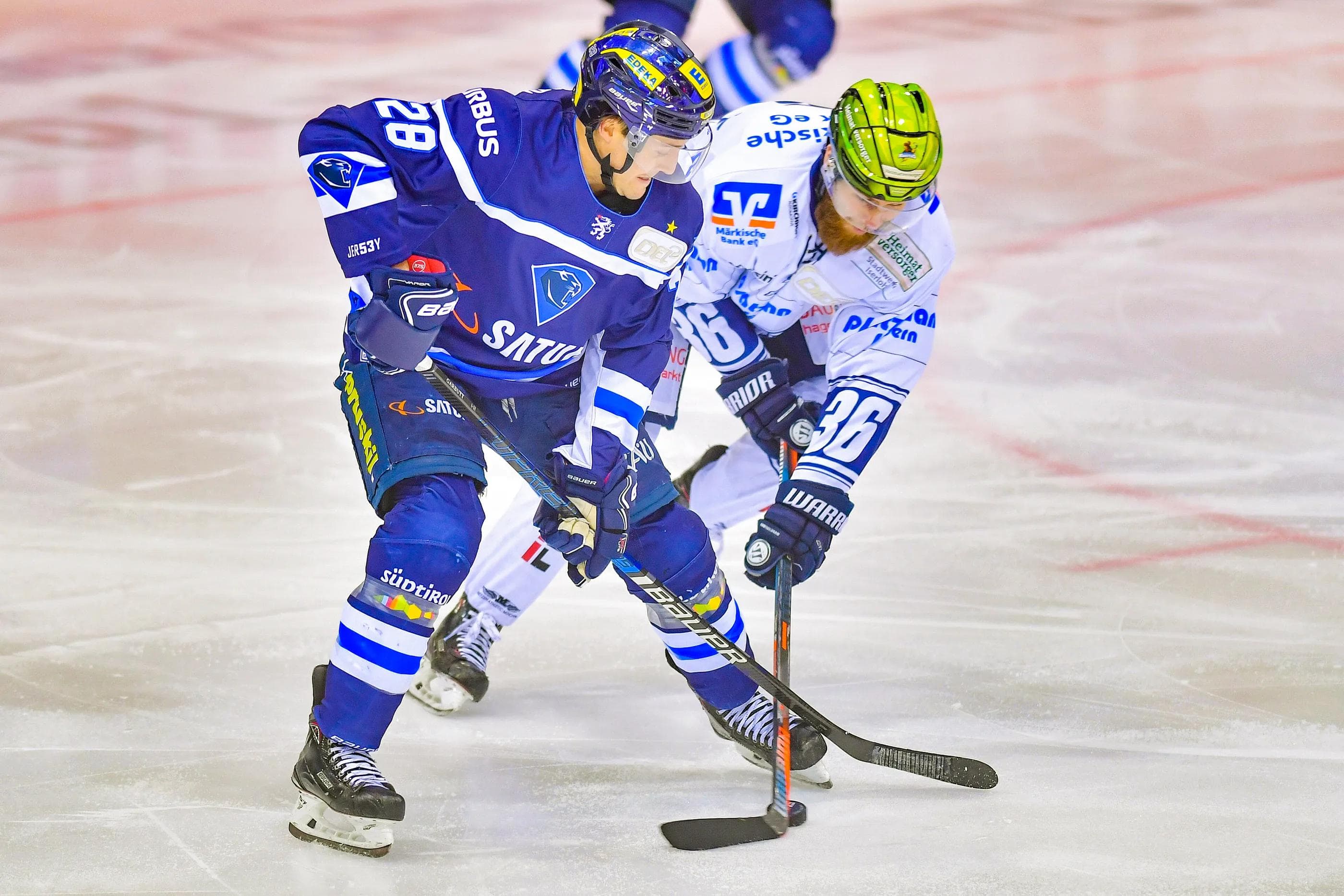 Wichtiges Spiel im Kampf um die Playoffplätze: Die Panther treten morgen in Iserlohn an.
Foto: Johannes TRAUB / ST-Foto.de